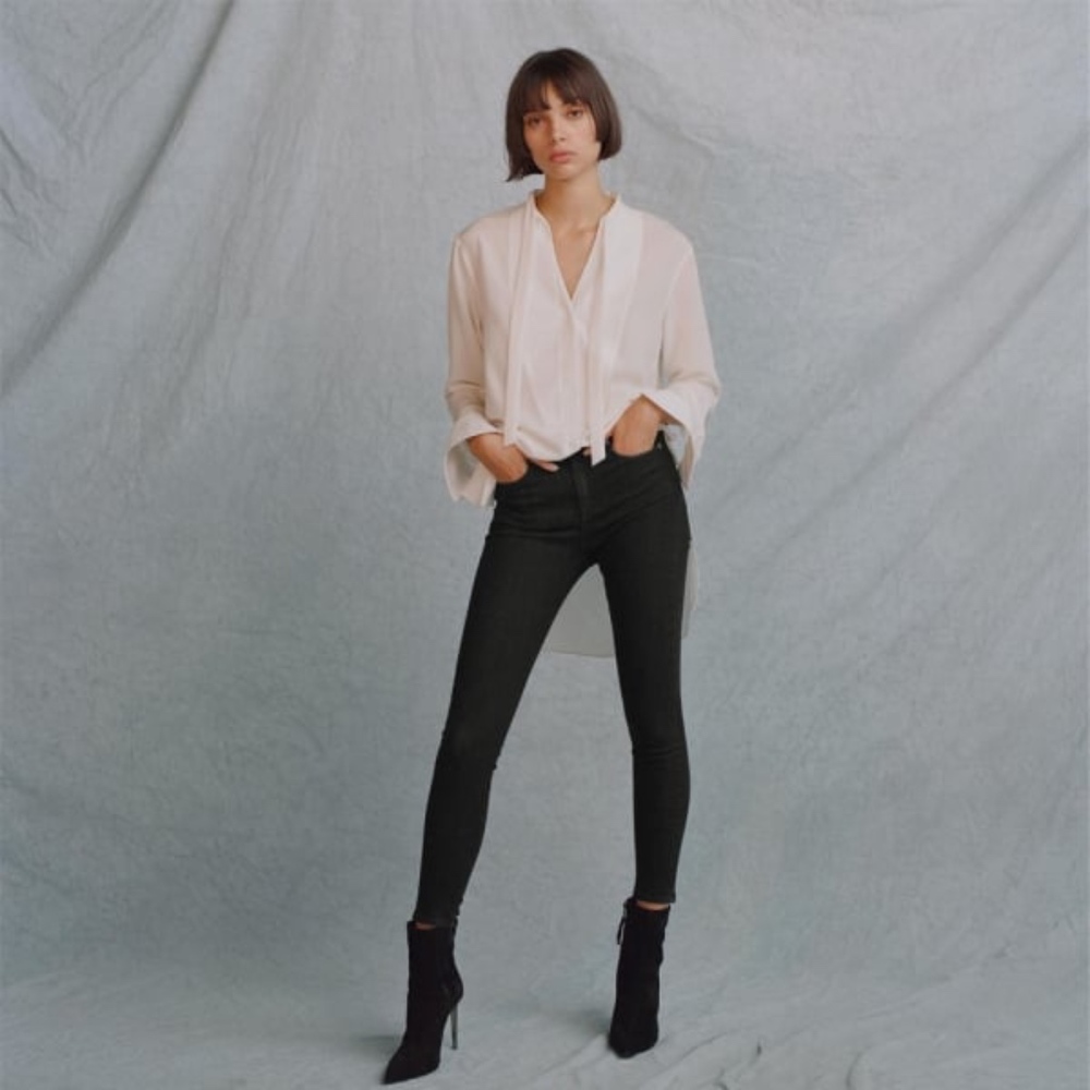 Like New Rag & Bone/Jean Skinny Black Sz 28